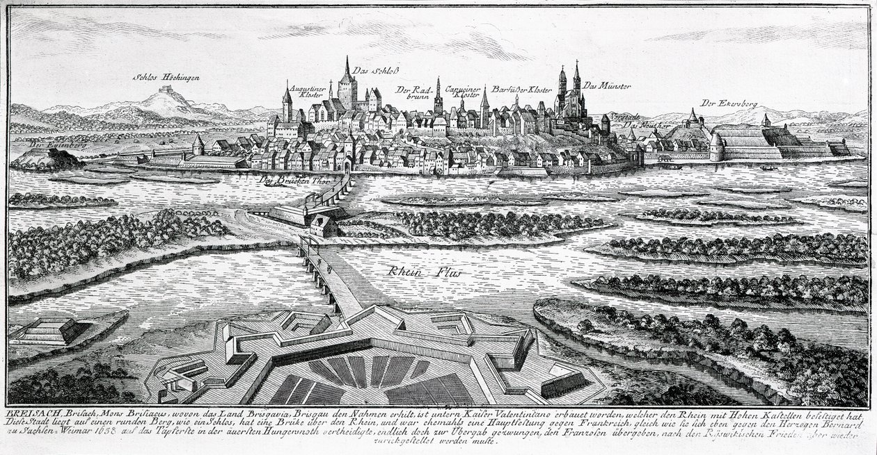 Breisach (gravura) de German School