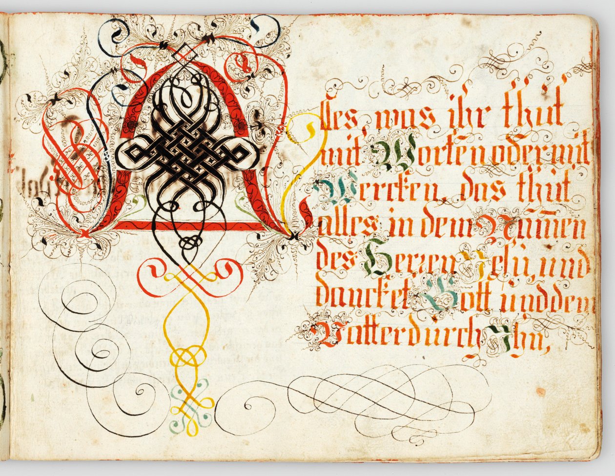 Manuscrito caligráfico, Augsburg, c.1720-30 de German School