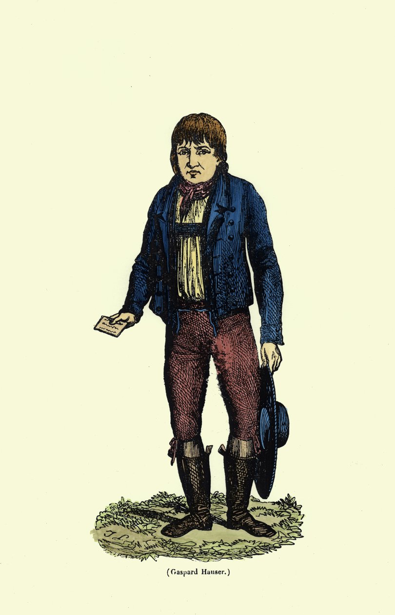 Caspar Hauser (c.1812-1833) (posterior coloração) de German School