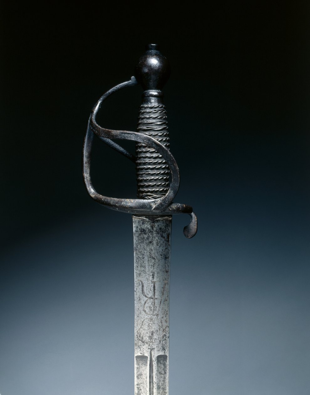 Espada de Cavalaria, c.1700-1730 (aço, cabo de arame) de German School