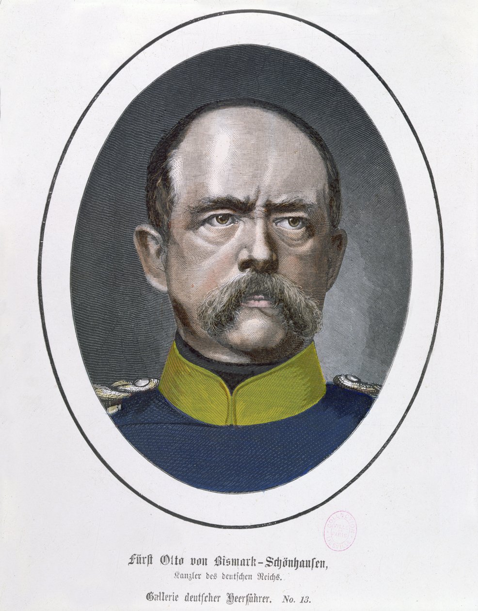 Chanceler Otto Von Bismarck (1815-98) c.1871 de German School