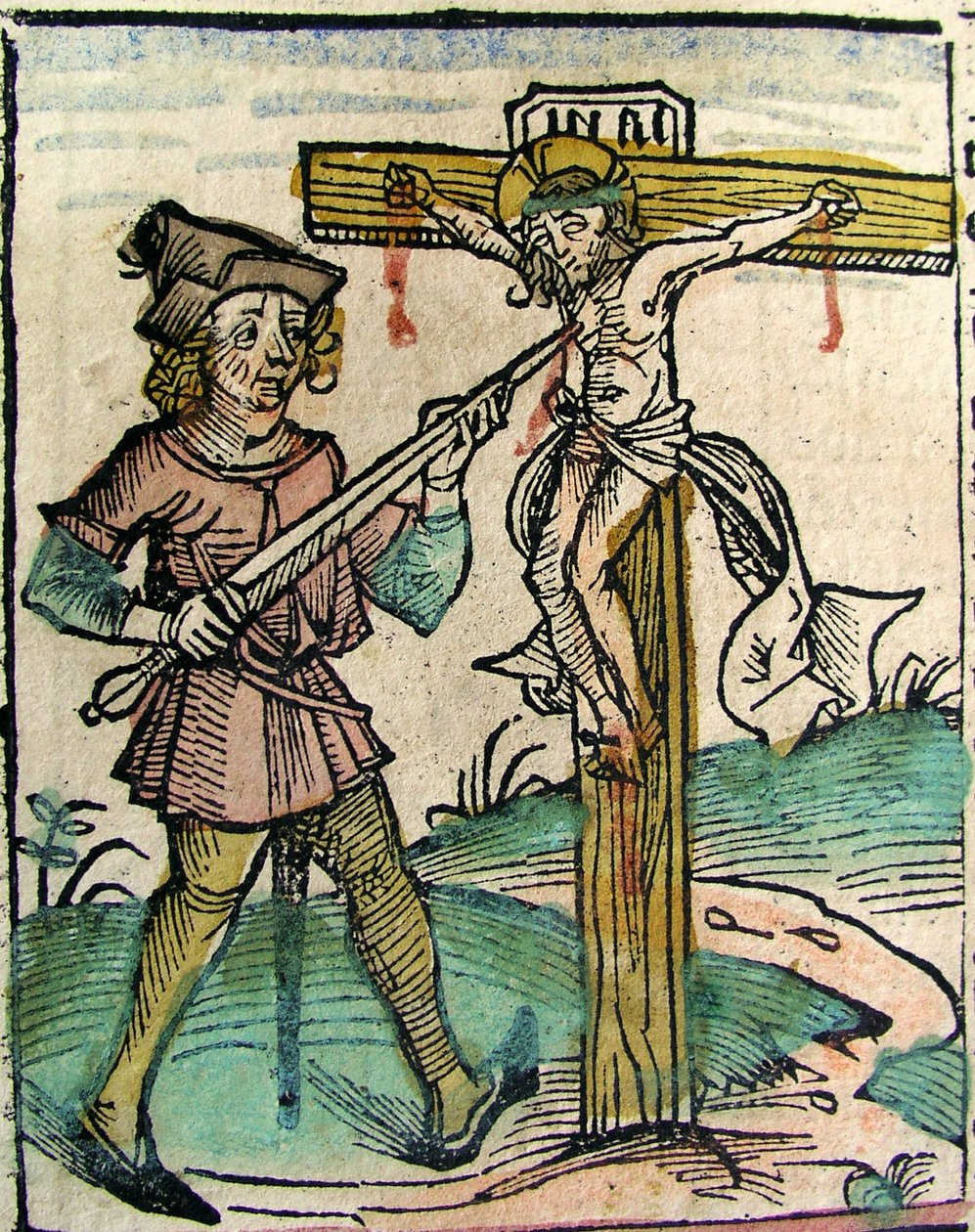 Cristo Recrucificado, publicado no Nuremberg Chronicle, 1493 de German School