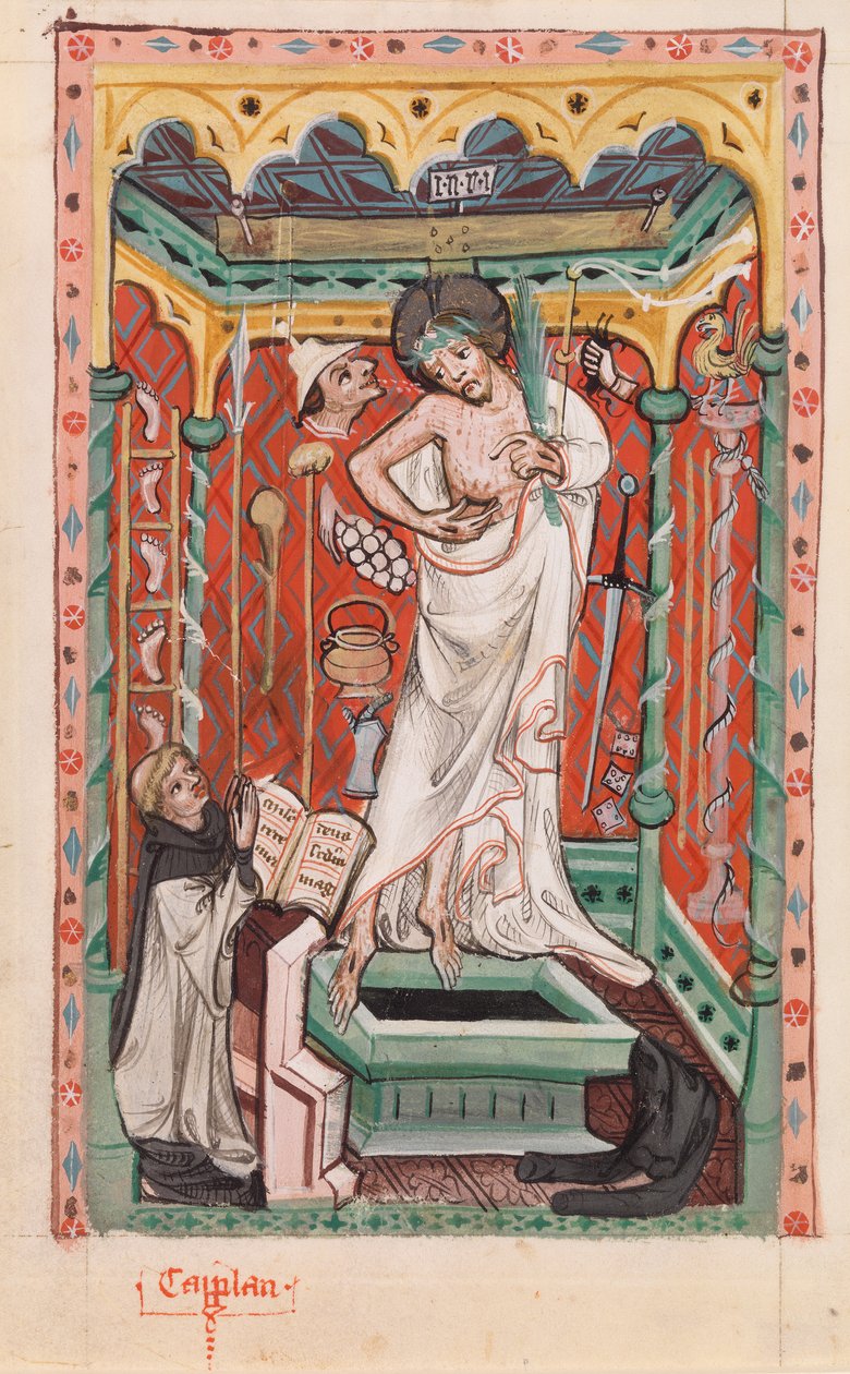 Cristo com Arma Christi (wc em velino) de German School