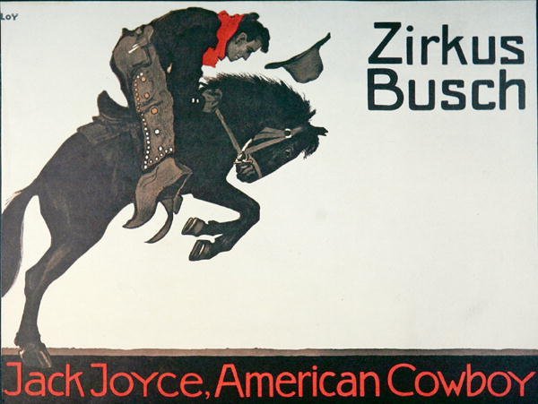 Cartaz de circo de Jack Joyce de German School