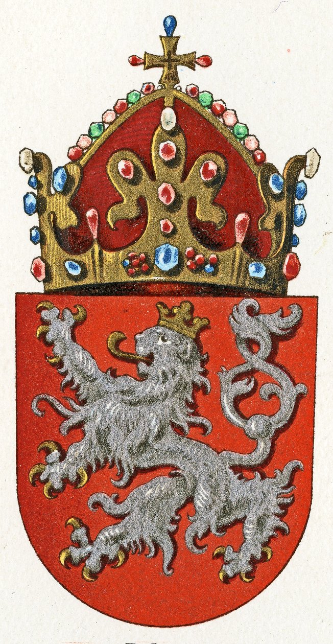 Brasão de Bohemia, c.1898 de German School