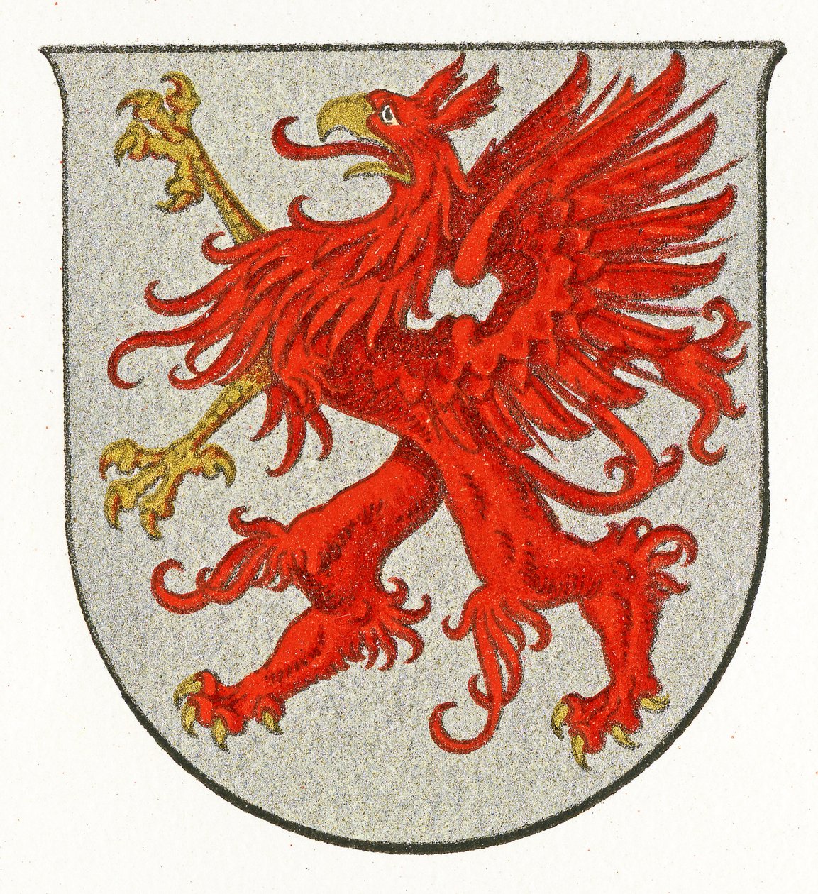 Brasão de armas da Pomerânia, c, 1898 de German School