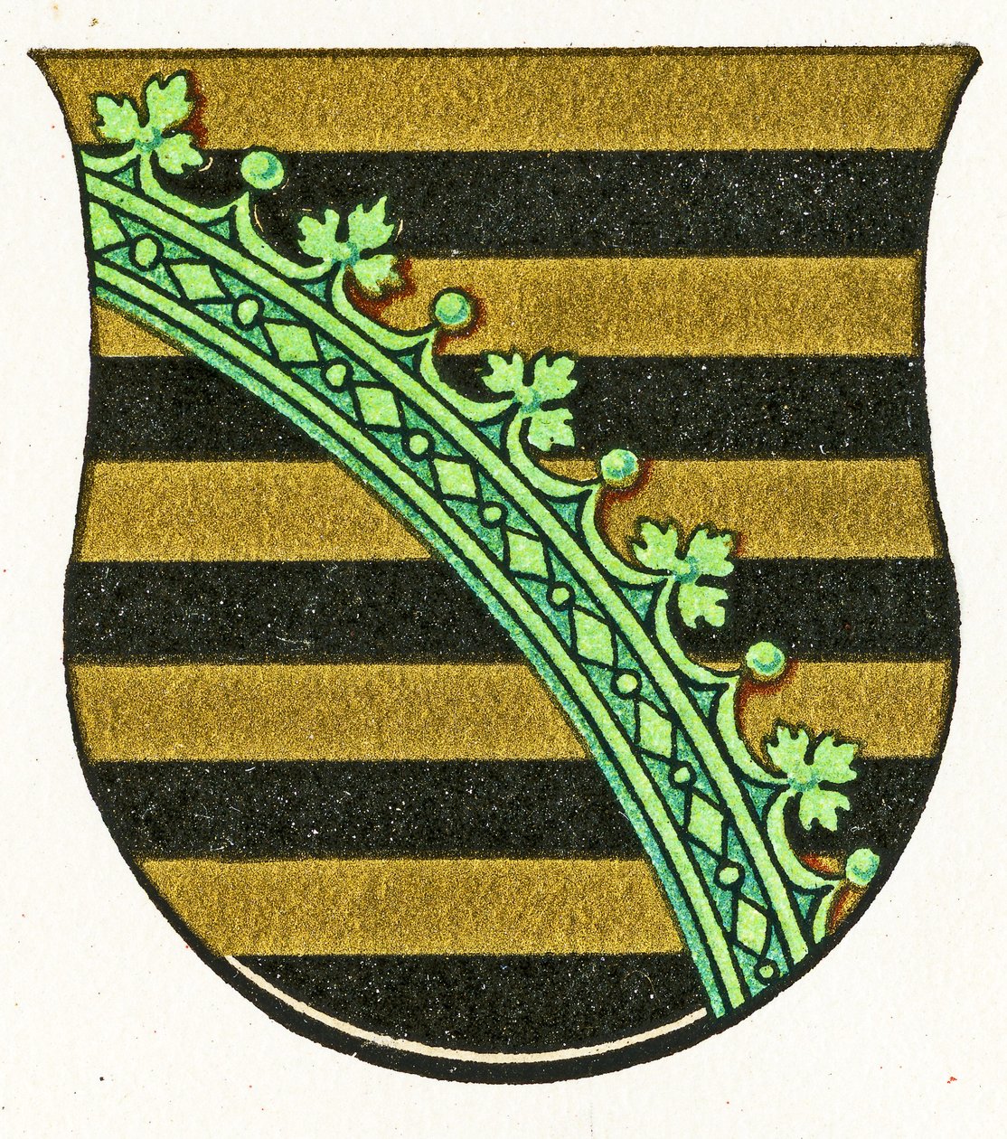 Brasão de armas da Saxônia, c.1898 de German School