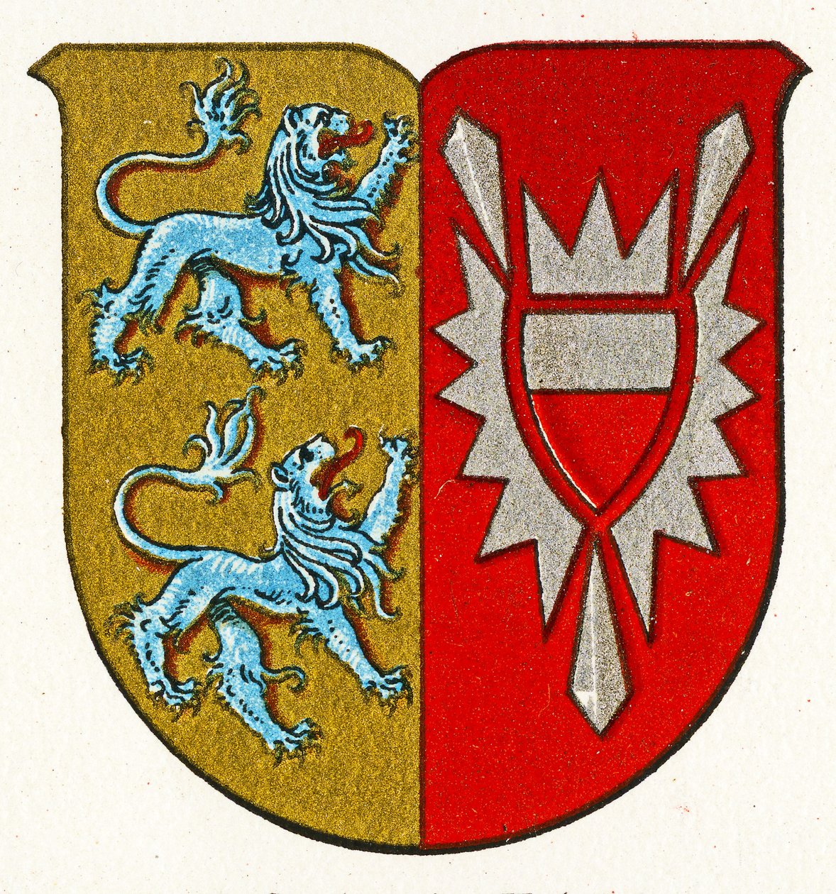Brasão de Schleswig-Holstein, c.1898 de German School