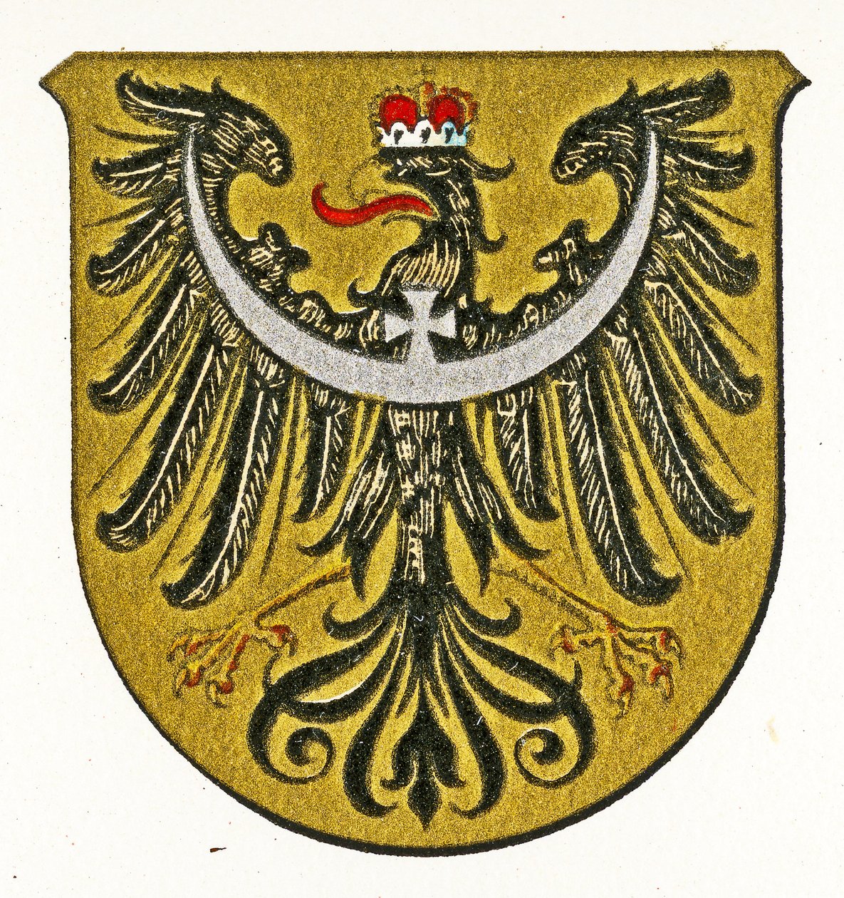 Brasão de armas da Silésia, c.1898 de German School