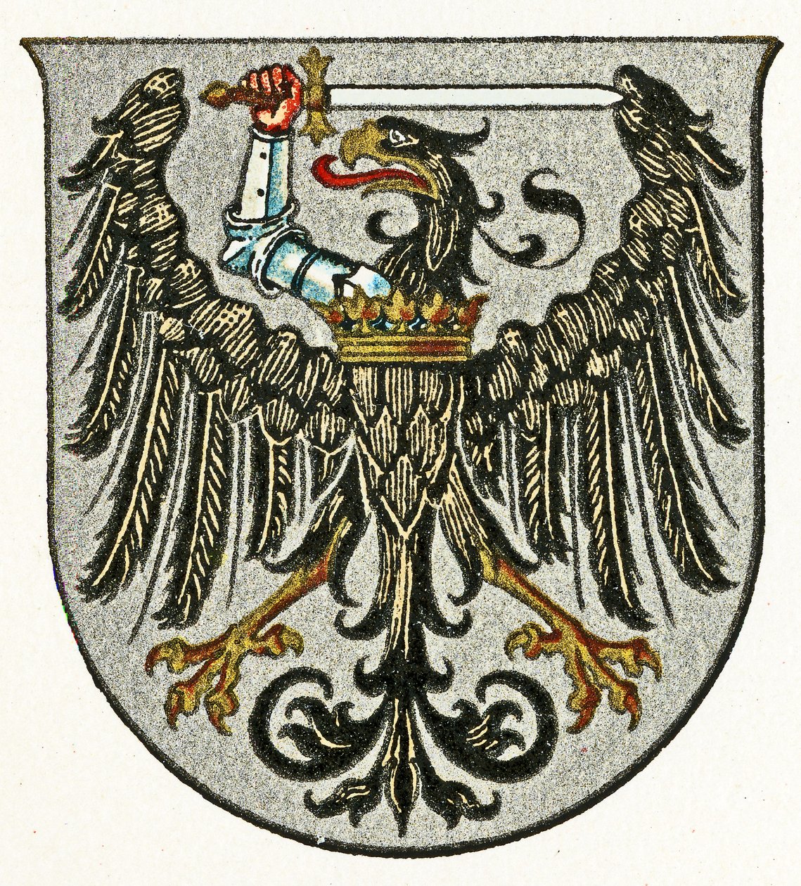 Brasão de armas da Prússia Ocidental, c.1898 de German School
