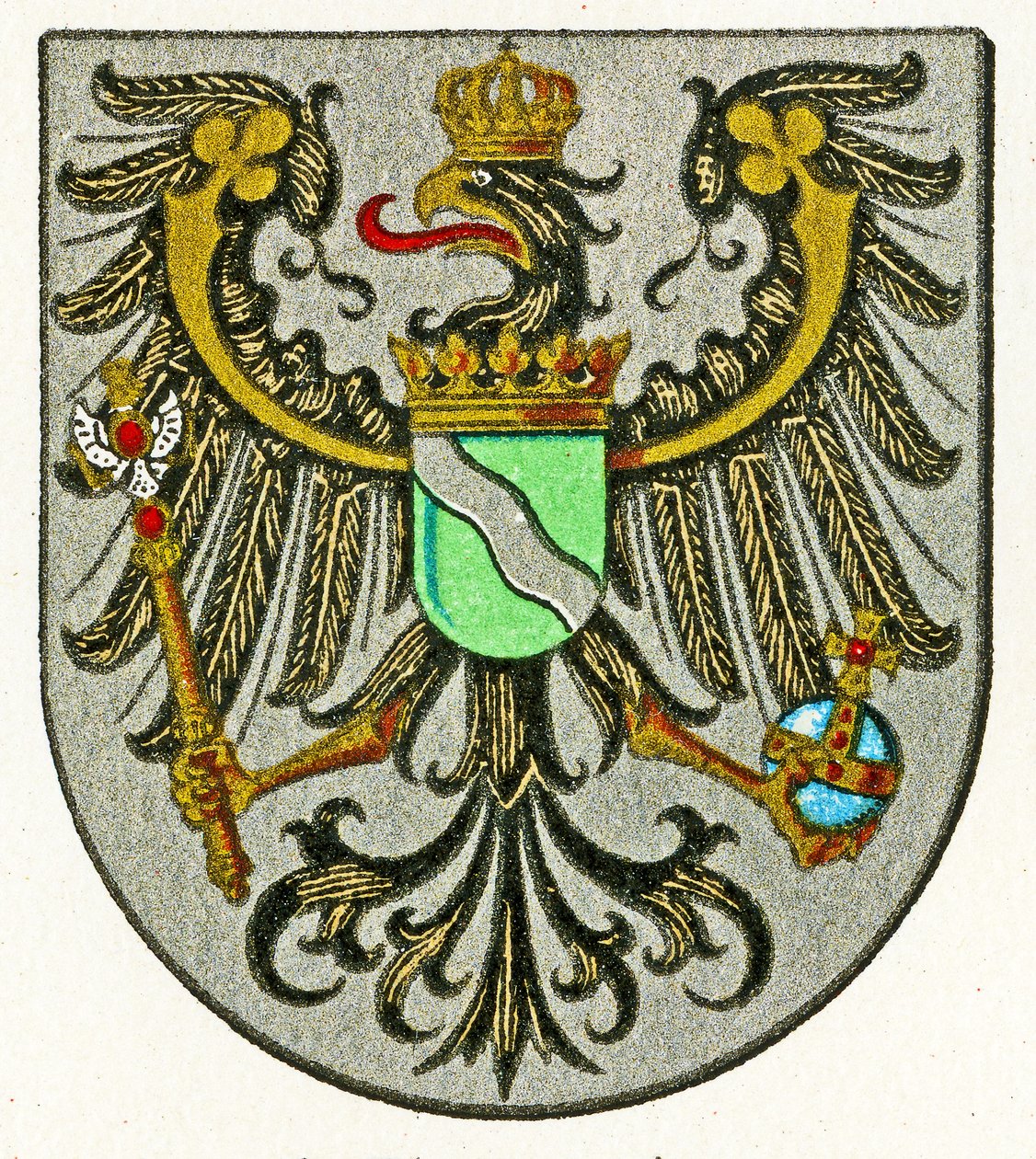 Brasão de armas da Província do Reno (Provinz Rheinland), c.1898 de German School