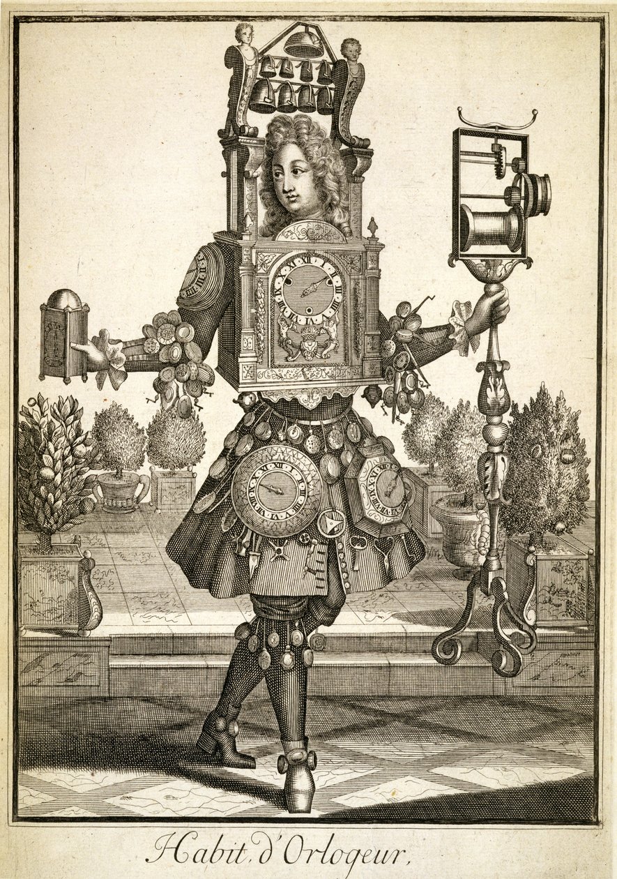 Traje para um fabricante de relógio, pub. por Gerard Valck (16512-1726) c.1690 de German School