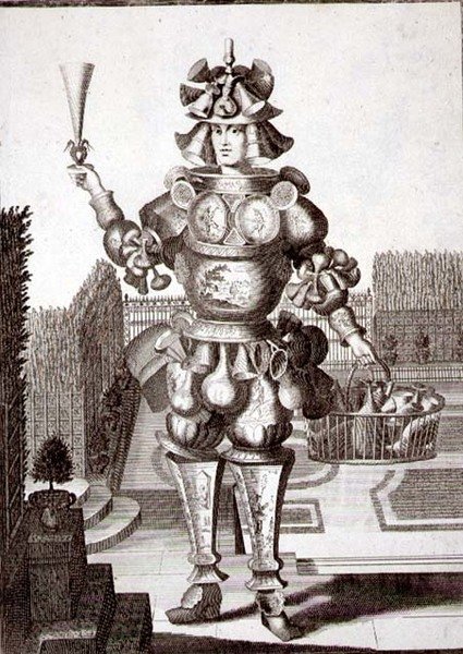 Figurino para um Revendedor de Vidros e Louças, pub. por Gerard Valck (1651/2-1726) c.1690 (gravura) de German School