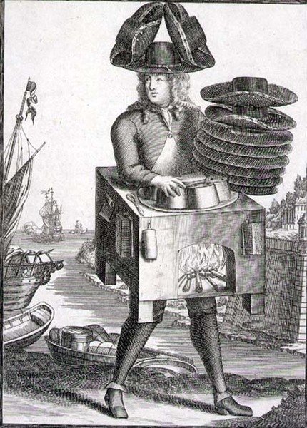 Traje para um Chapeleiro, pub. por Gerard Valck (1651/2-1726) c.1690 (gravura) de German School