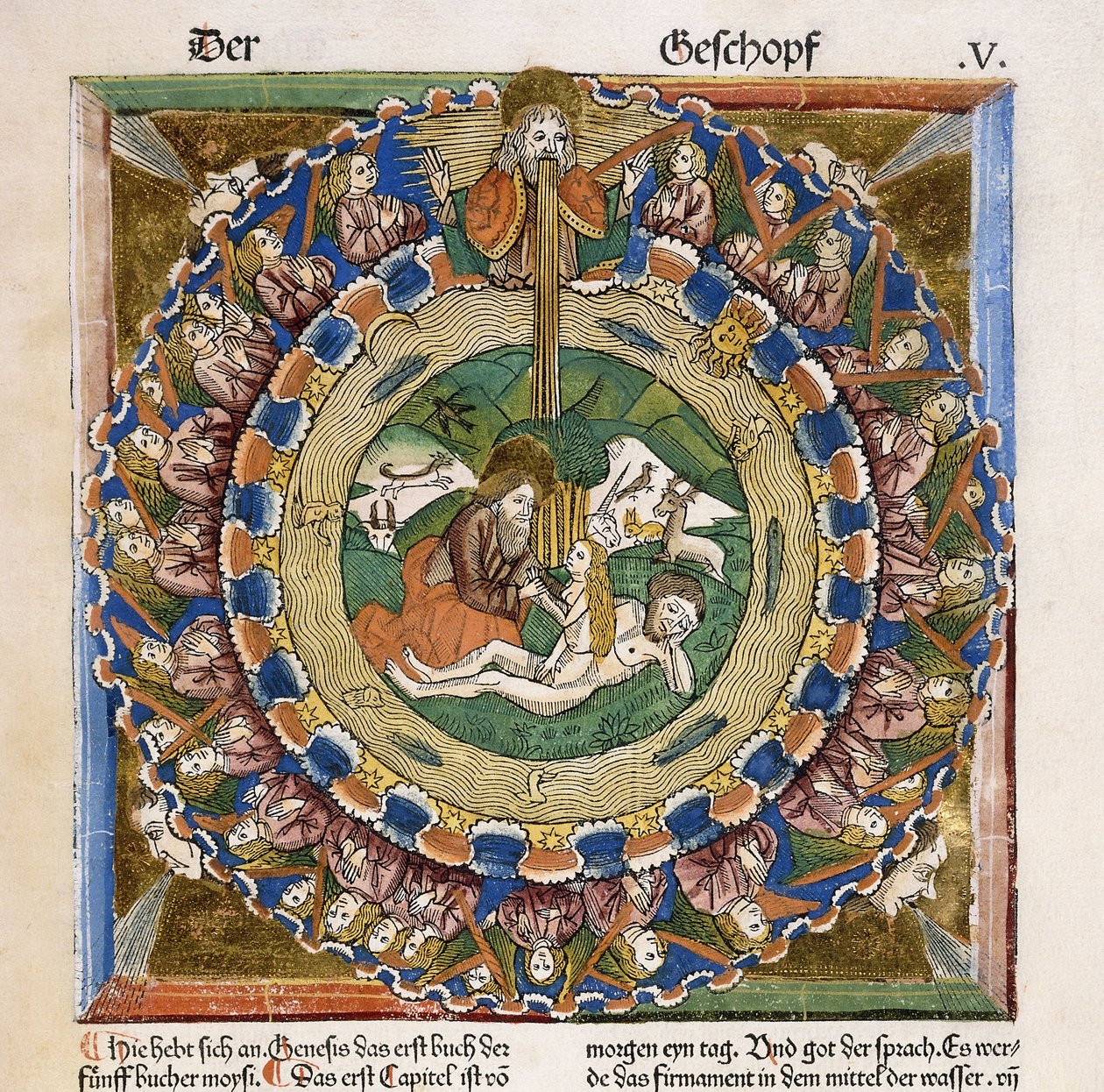 Criação de Eva, 1483 de German School