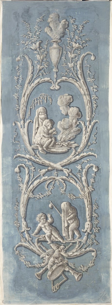Design para papel de parede (tecido pintado) de German School