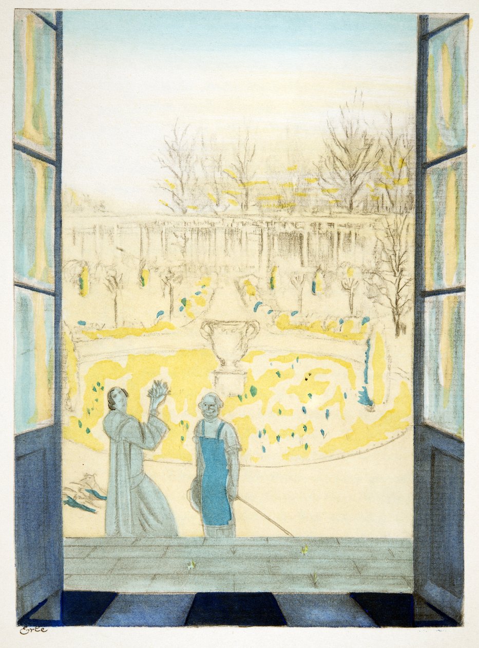 The First Flowers, from Styl, pub.1922 (pochoir print) de German School