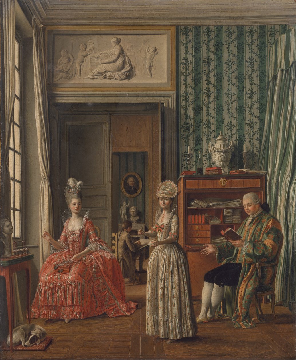 Cena doméstica, c.1775-80 de German School