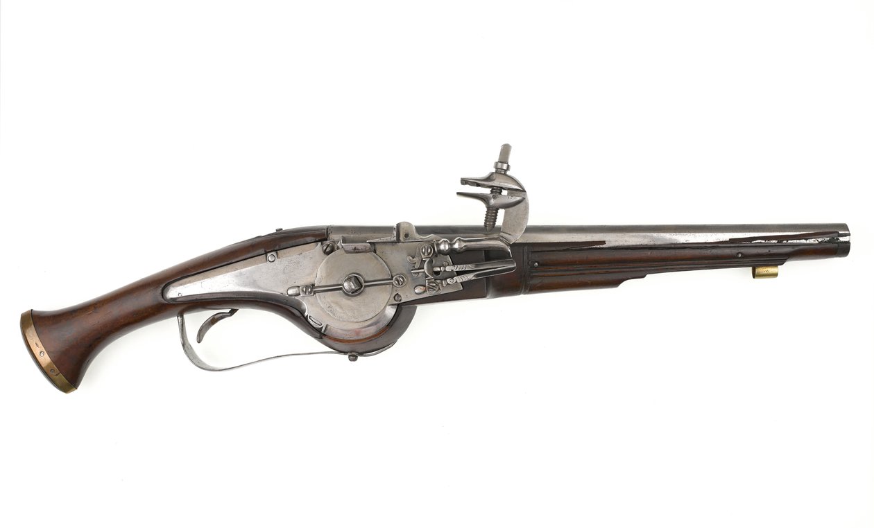 Pistola de Wheellock holandesa ou alemã, c.1630 (pistola, wheellock) de German School