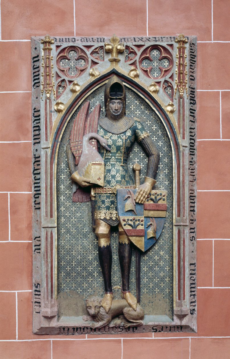 Efígie de Rudolph von Sachsenhausen (arenito policromado) de German School