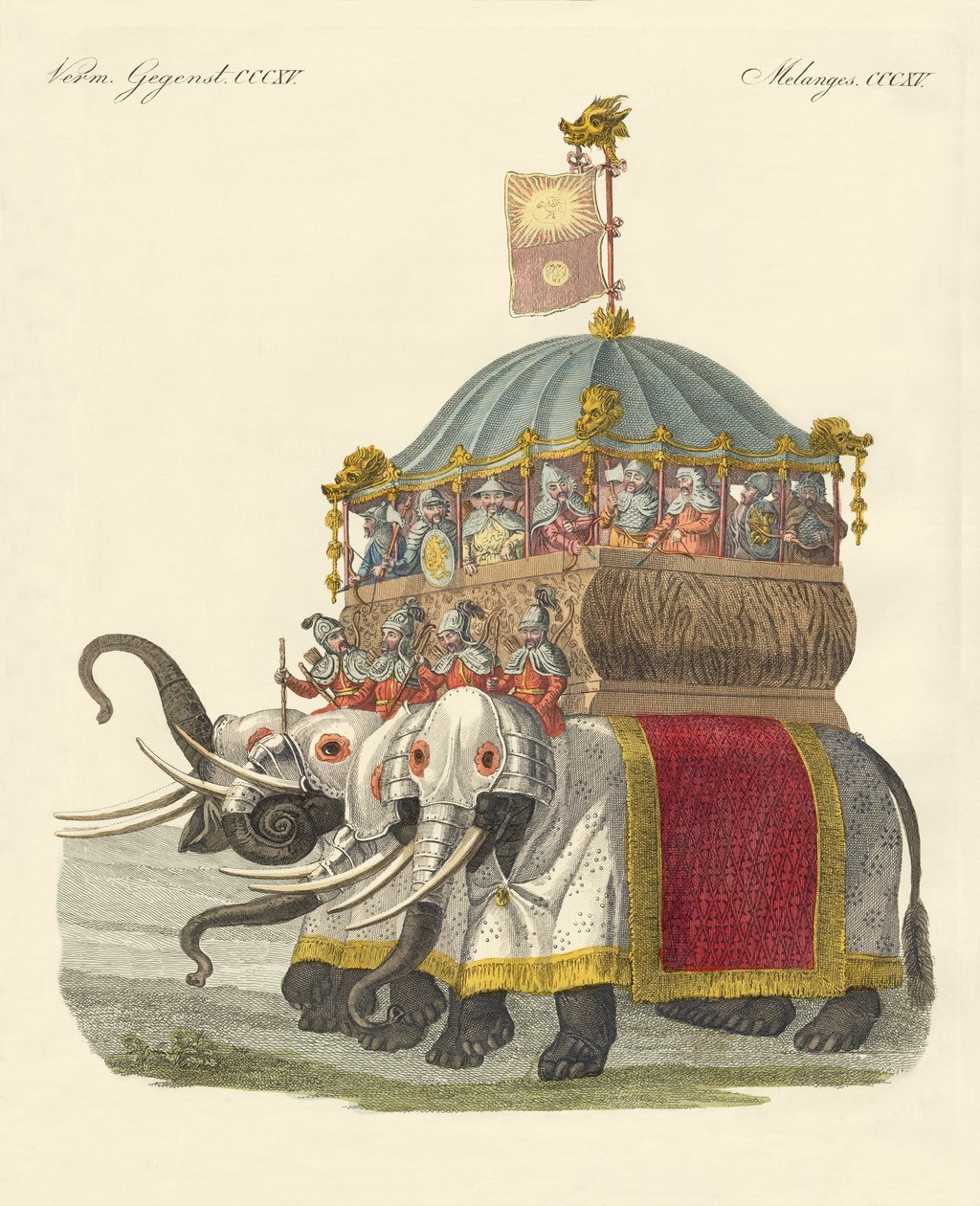 Castelo de Elefante do Grande Khan Kublai de German School
