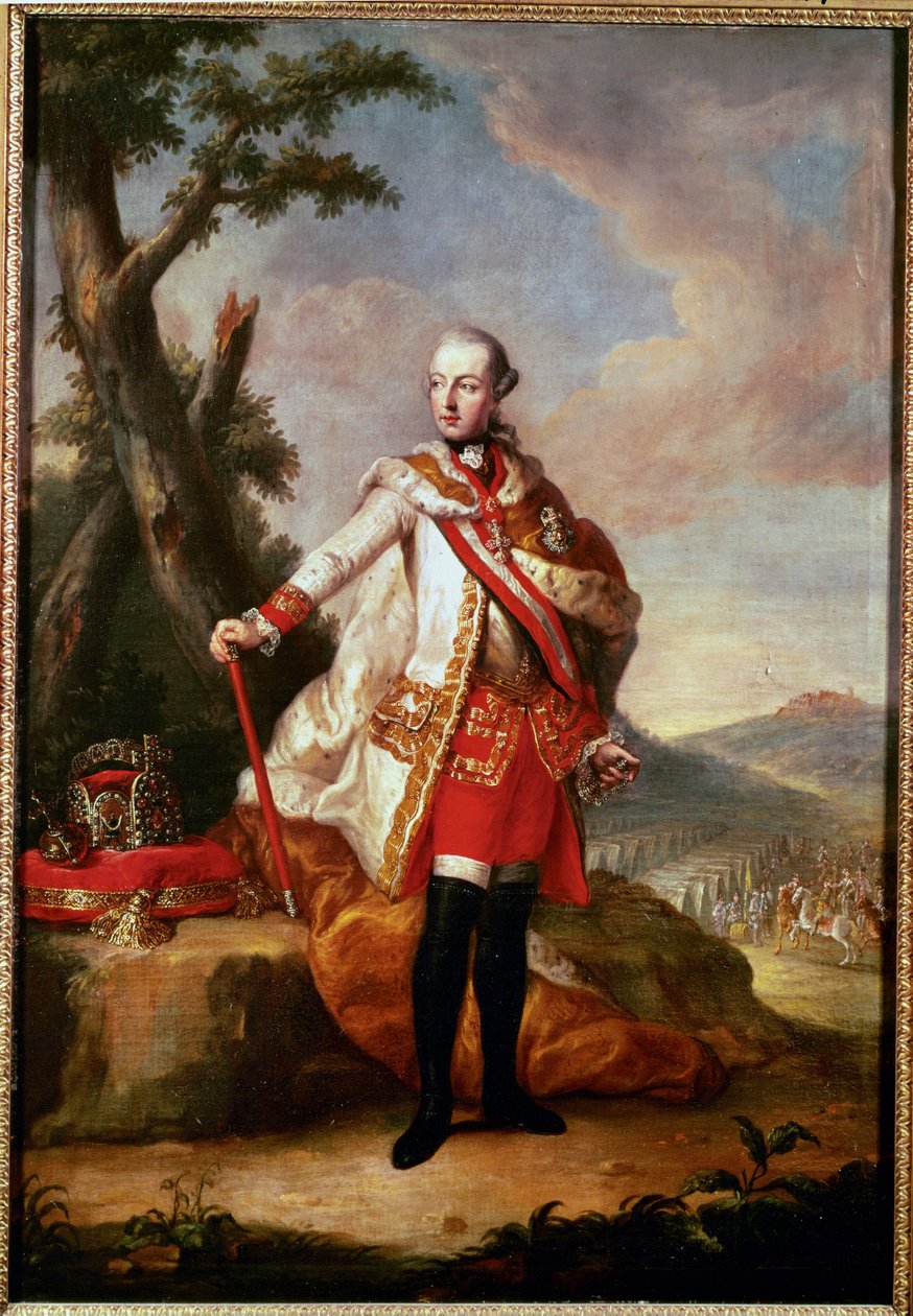O imperador José II ... (pintura sobre tela) de German School