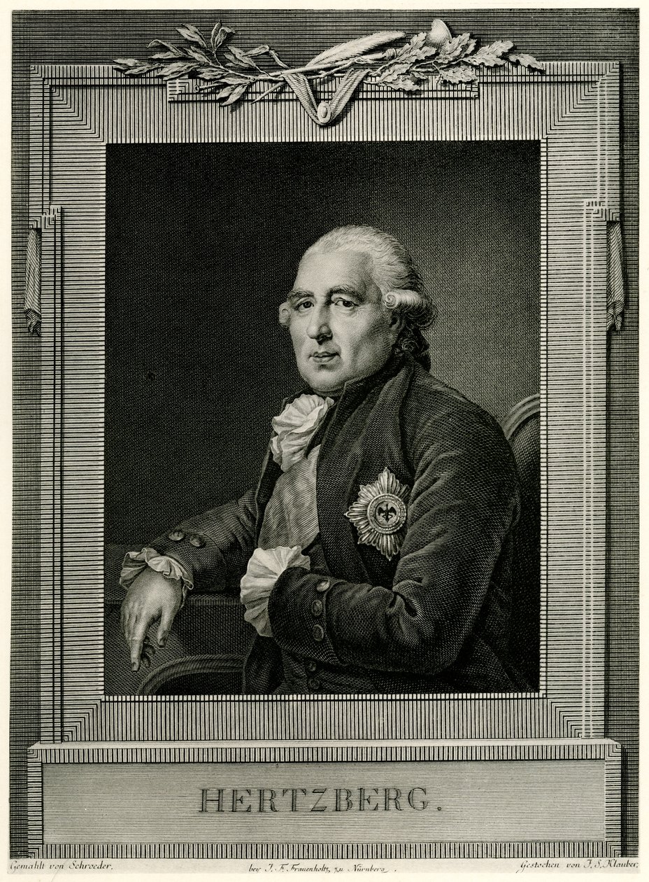 Ewald Friedrich Conde von Hertzberg de German School