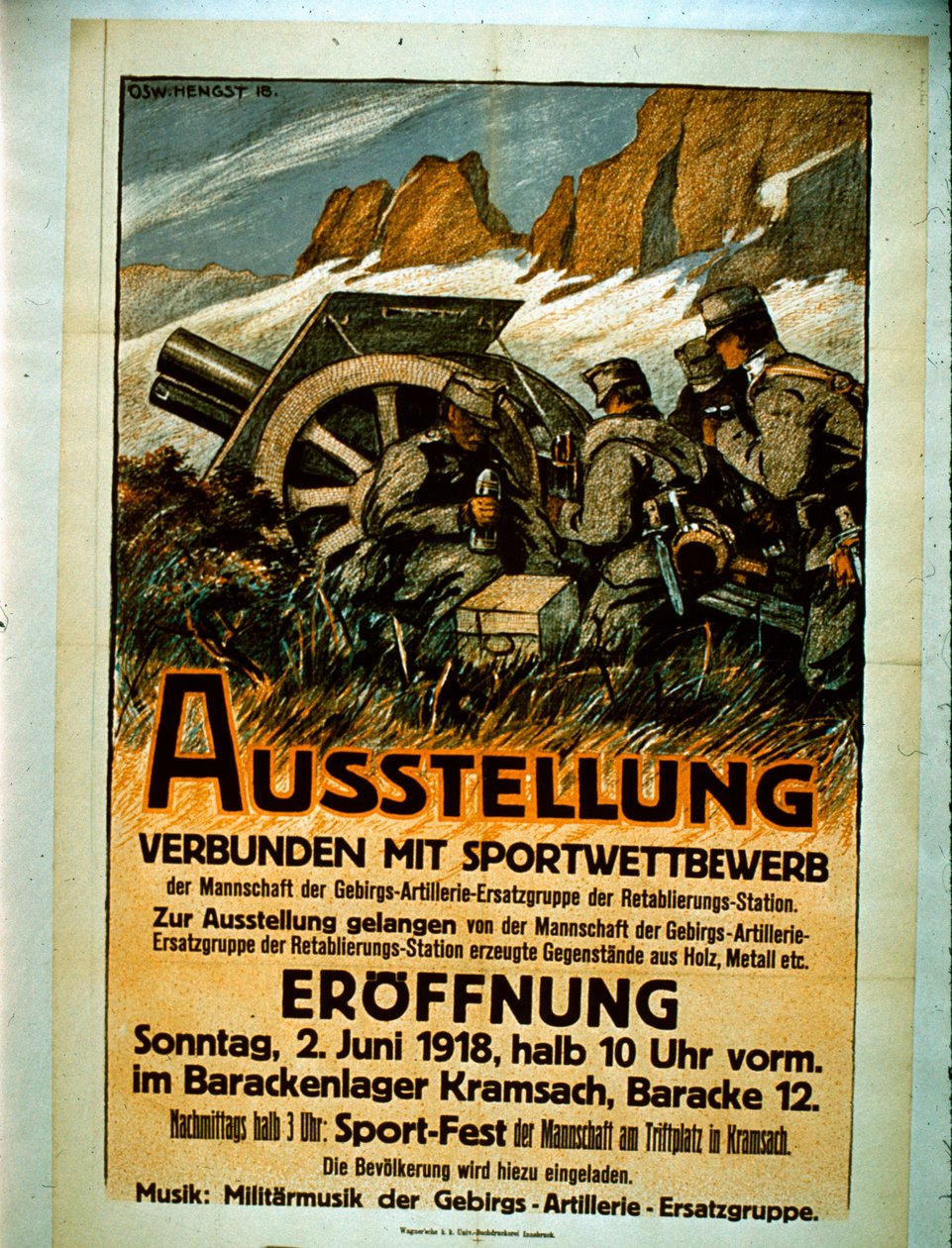 Exposição de esportes competitivos, 1918 de German School