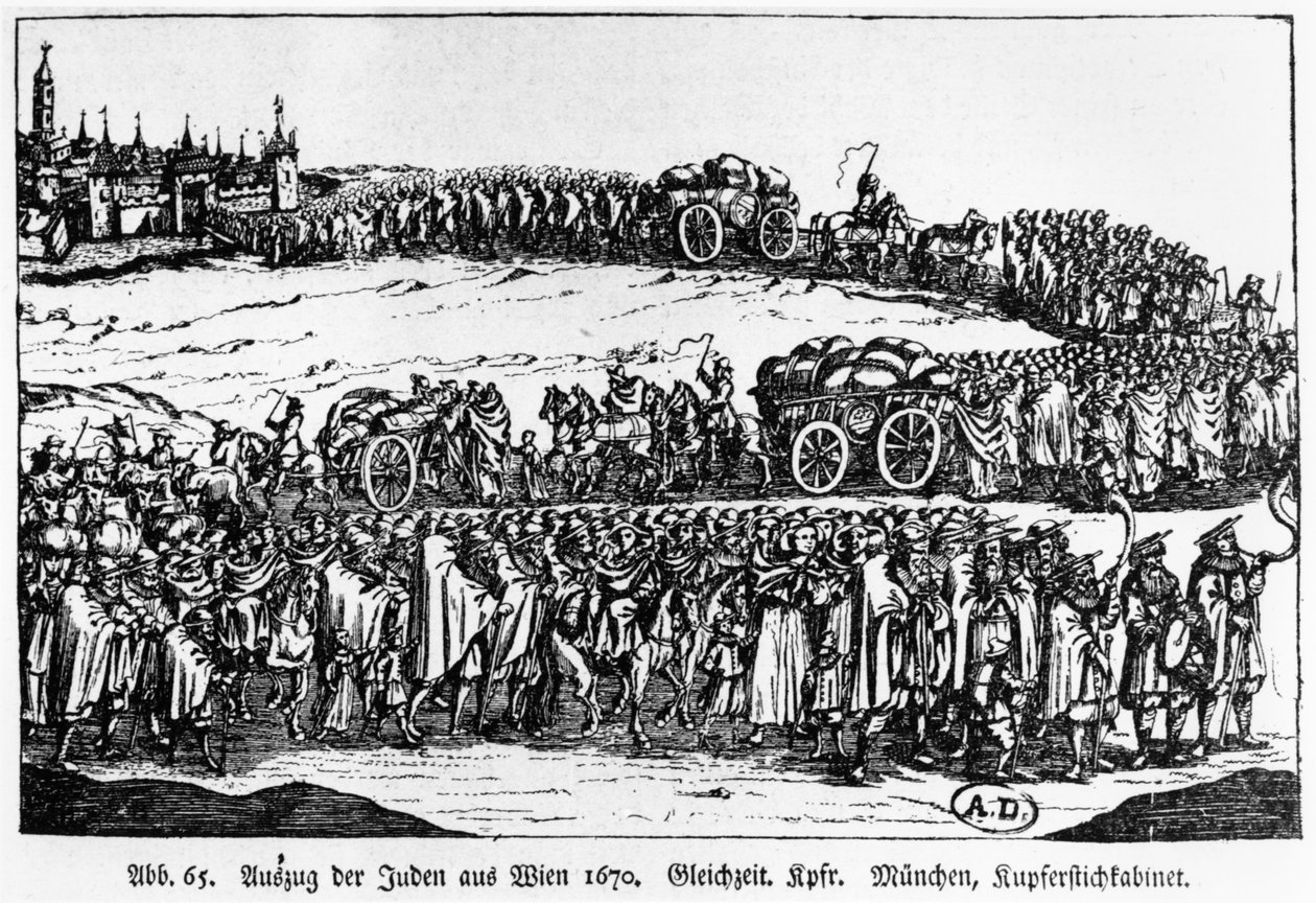 Expulsão dos judeus de Viena, 1670 de German School