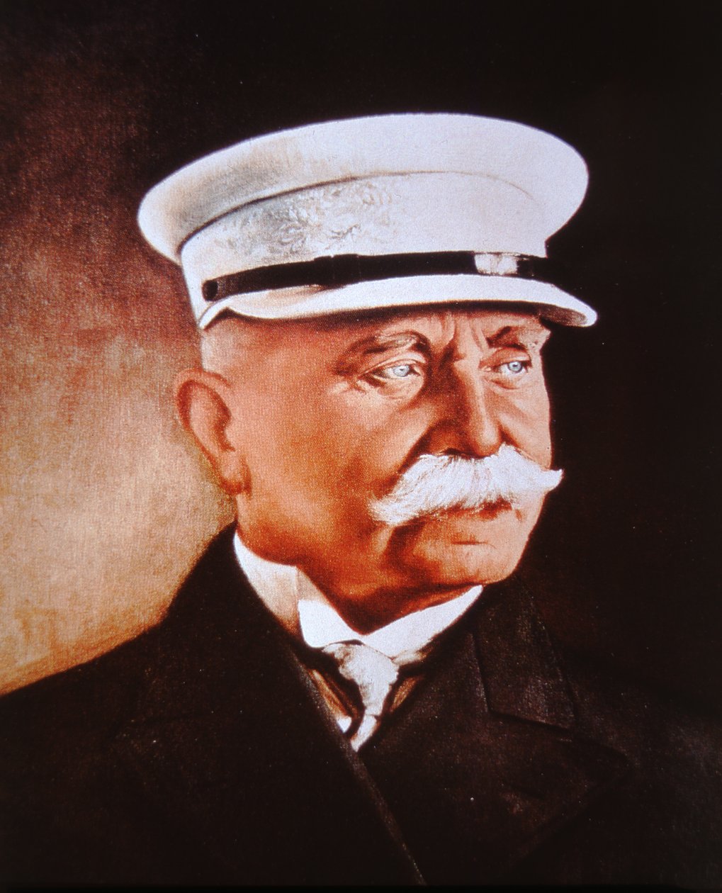 Conde de Ferdinand von Zeppelin (cor litho) de German School