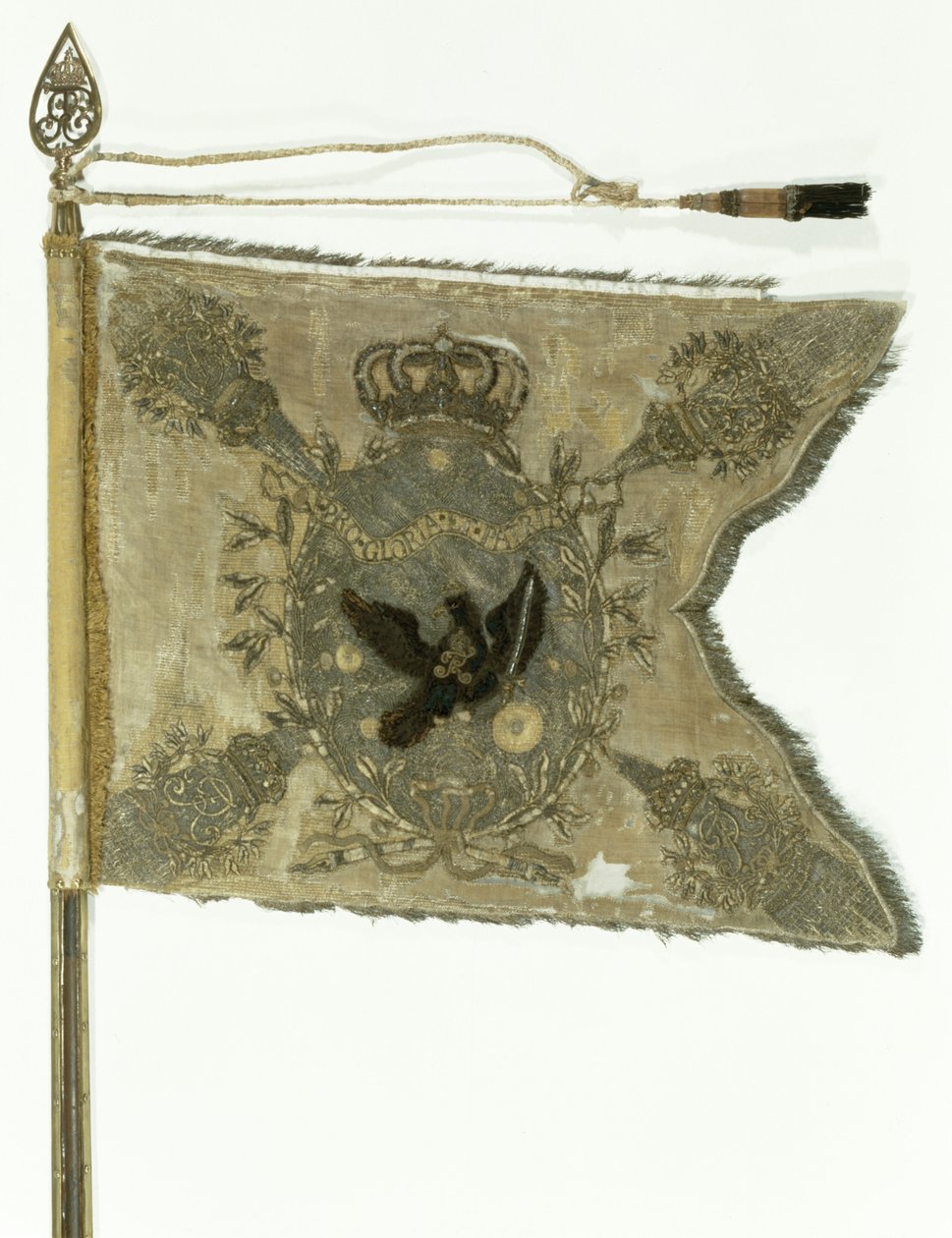 Bandeira da infantaria prussiana sob Frederico, o Grande (têxtil) de German School