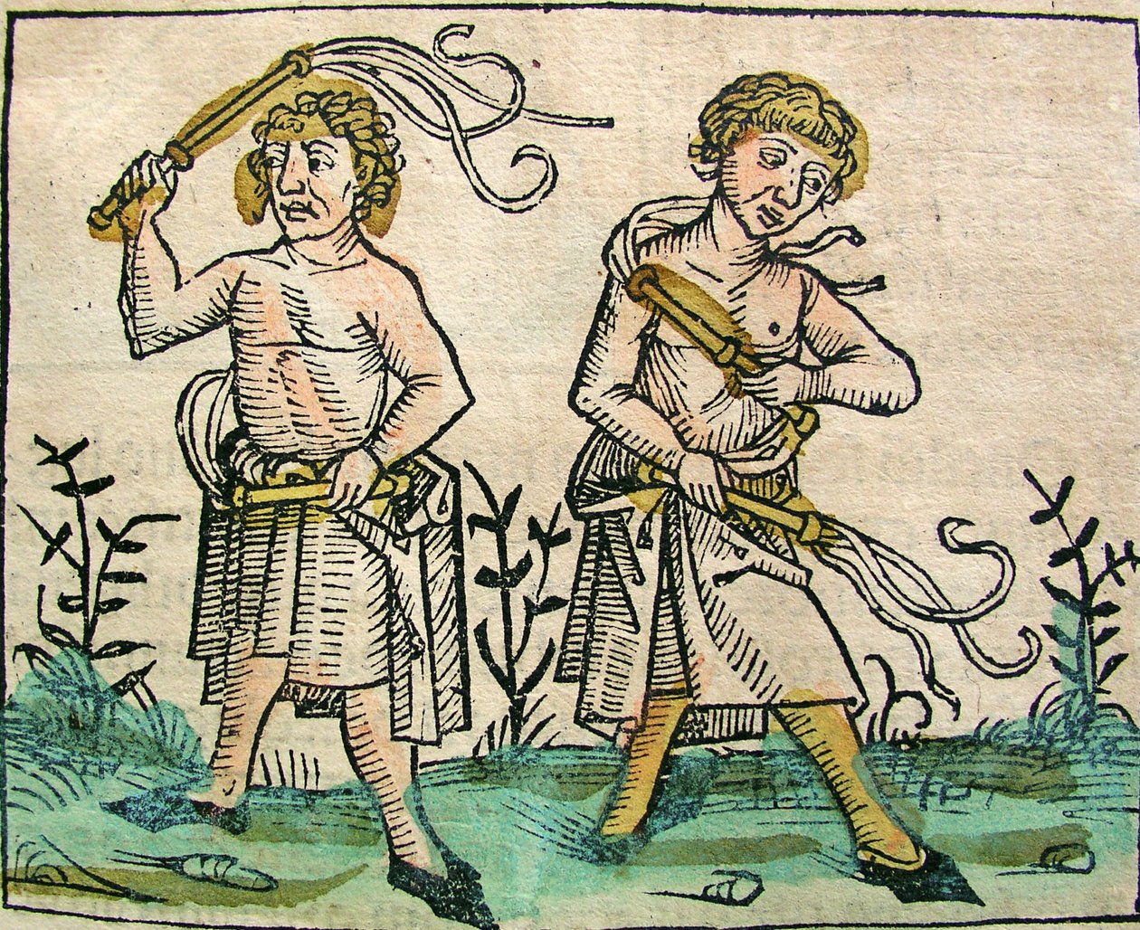 Flagelantes, publicado no Nuremberg Chronicle, 1493 de German School