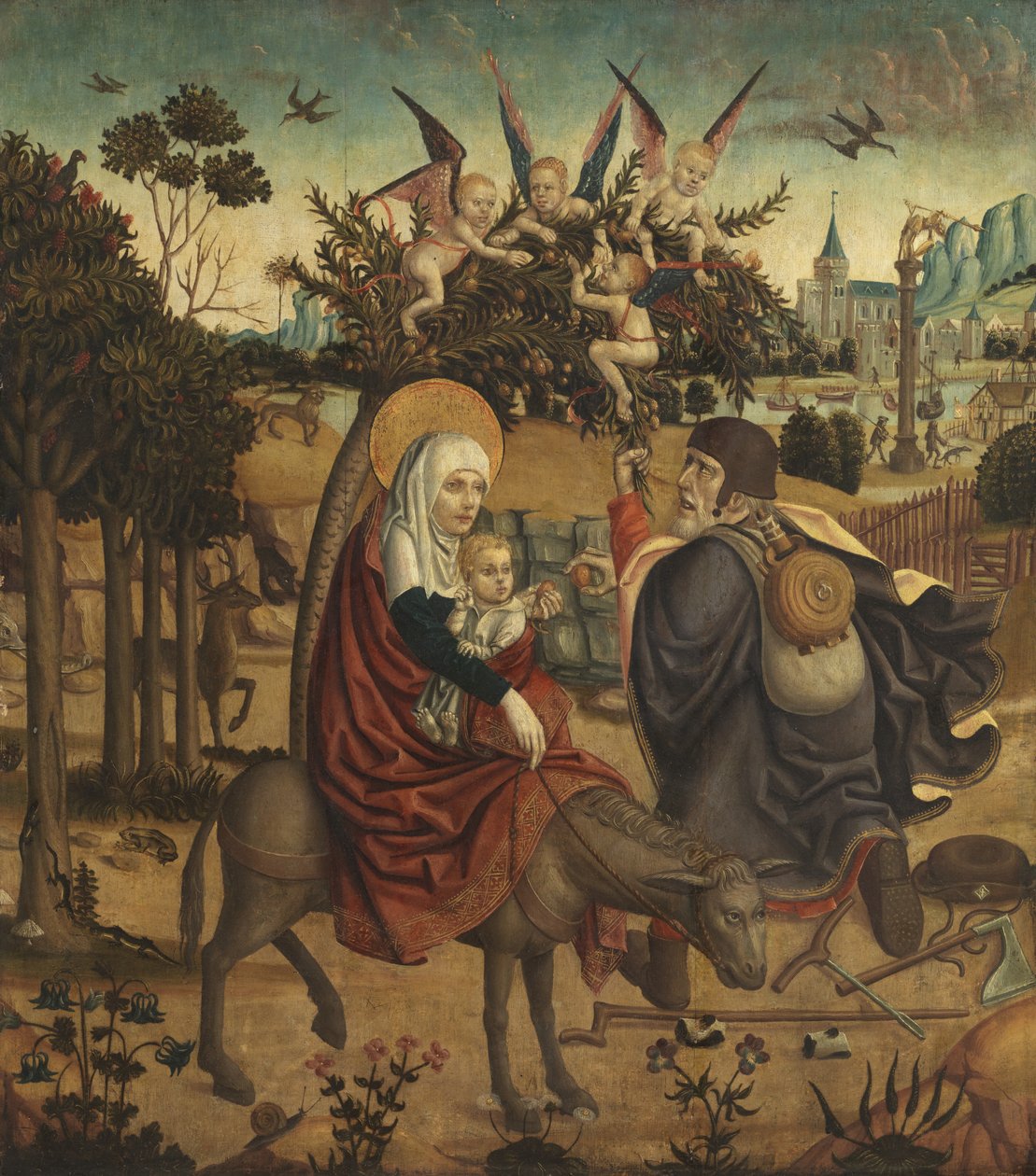Voo para o Egito, depois de Martin Schongauer de German School