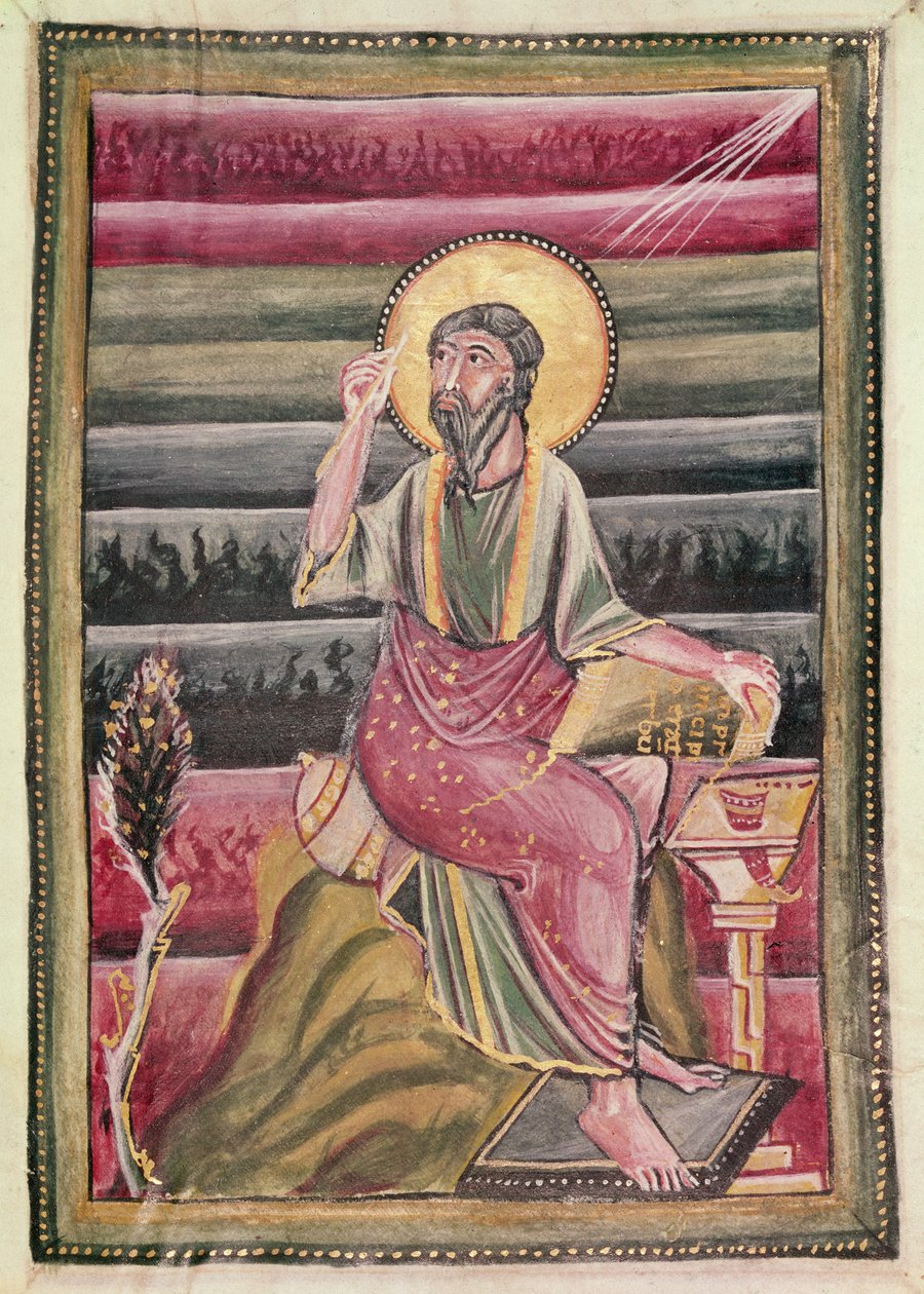 Fol.160r São João Evangelista, da Evangelía de São Gereon, 990-1000 de German School