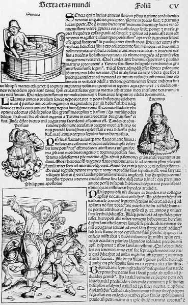 Folio CV, de Liber Chronicarum por Hartmann Schedel (1440-1514) 1493 de German School