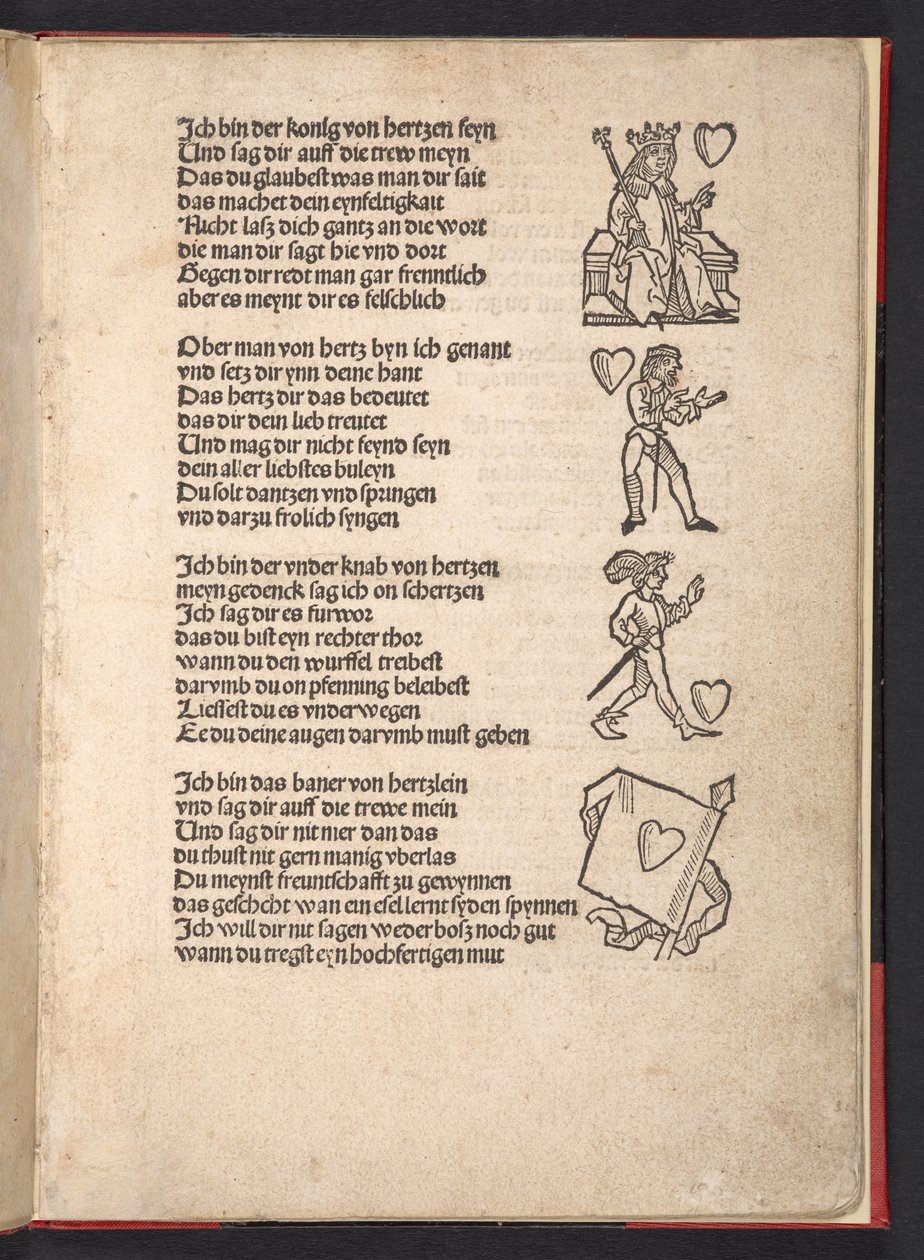 Fortunas de cartas de jogar, c.1510 de German School
