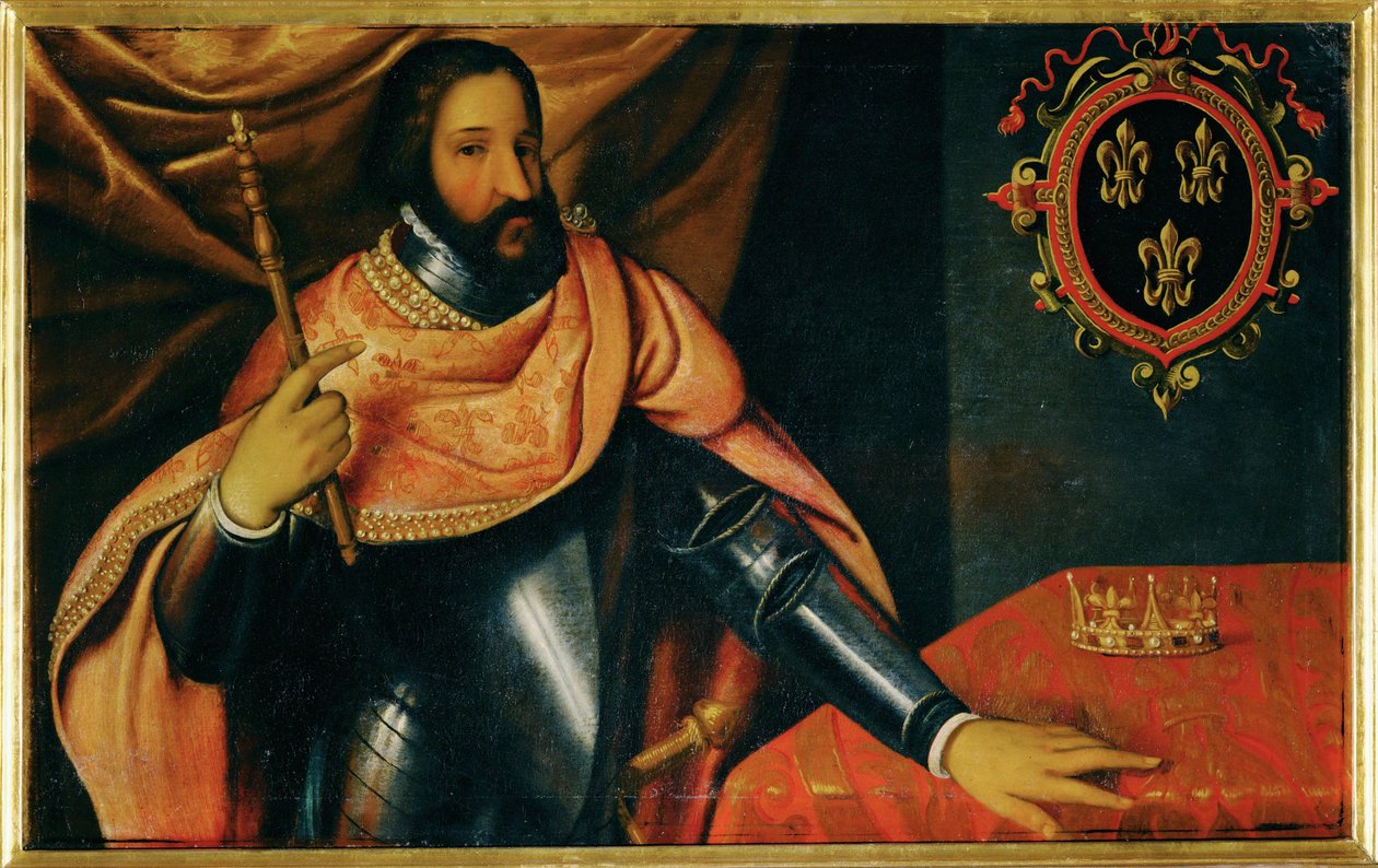 François I, Rei de França ... (pintura sobre tela) de German School