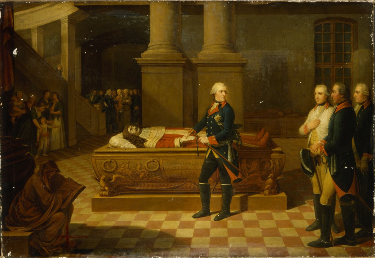 Frederico II na Cripta do Eleitor de German School