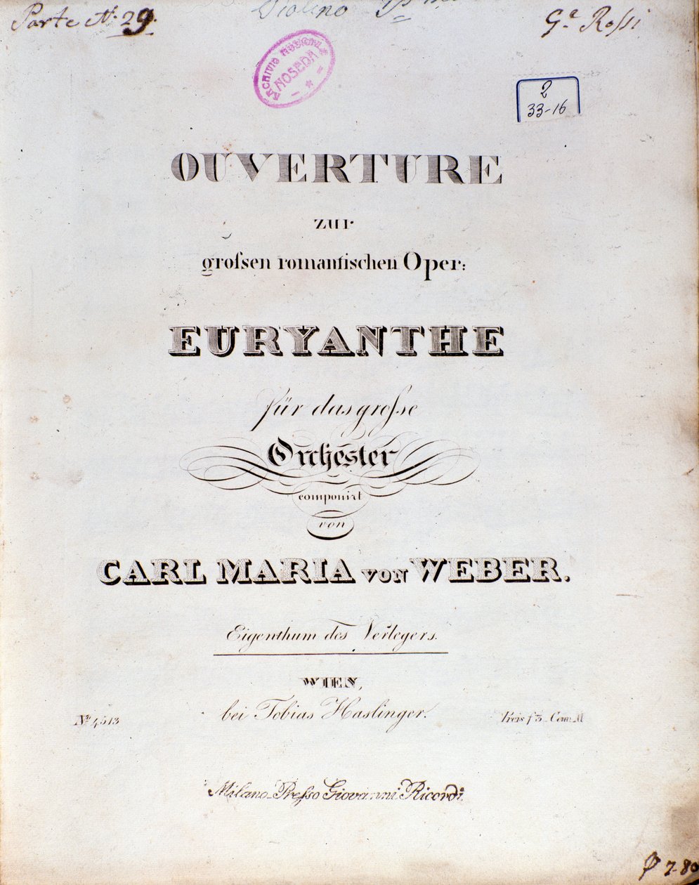 Frontispício da ópera 