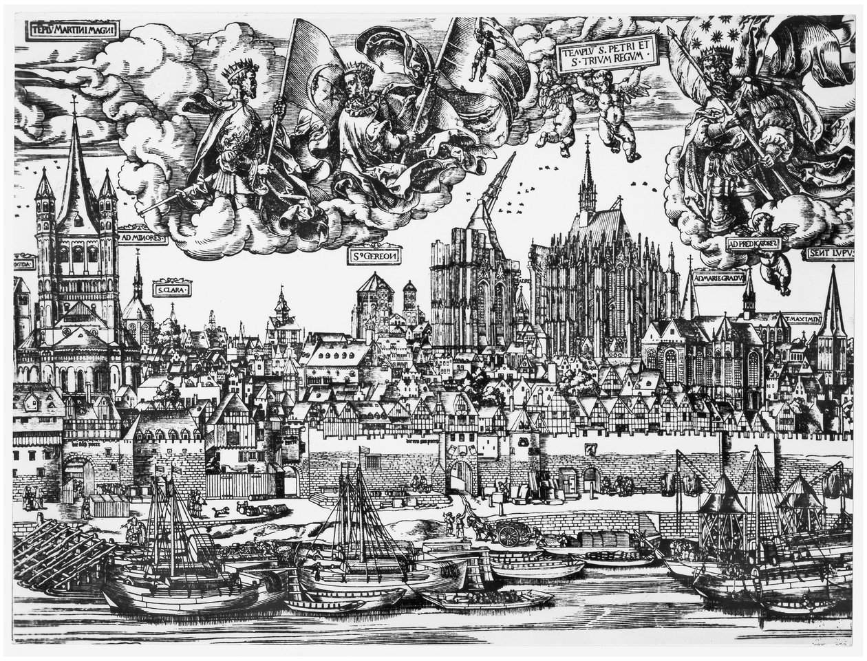 Vista Geral de Colônia, 1531 de German School