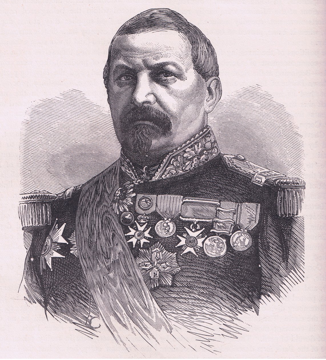General Vinoy, Cassells History of the War between France and Germany publicado por Cassell and Company Limited, c.1890 (litho) de German School