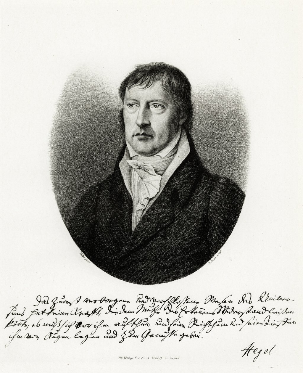 Georg Wilhelm Friedrich Hegel, 1884-90 (fototipo) de German School