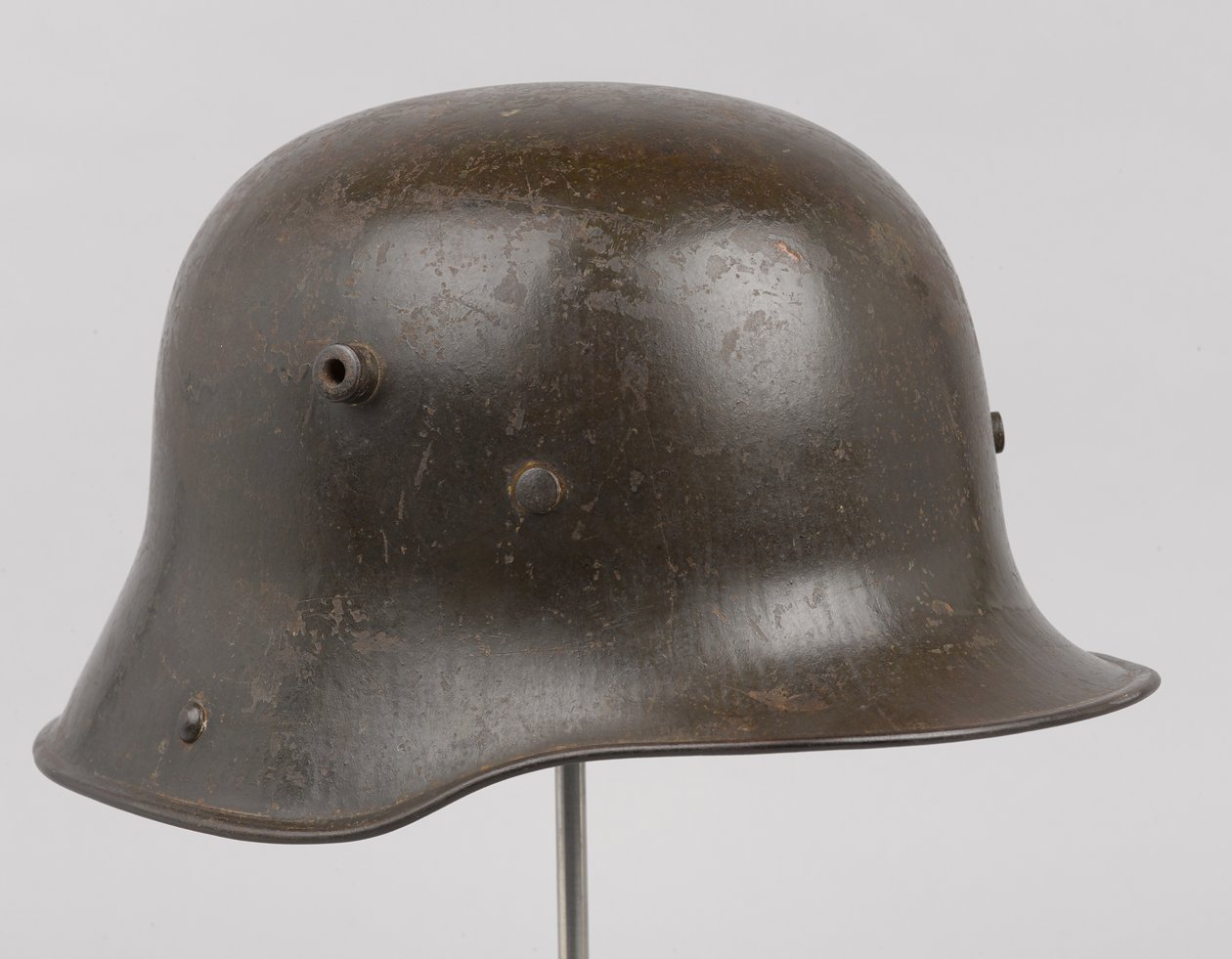 Capacete de aço alemão ou Stahlhelm, c.1916 (capacete) de German School