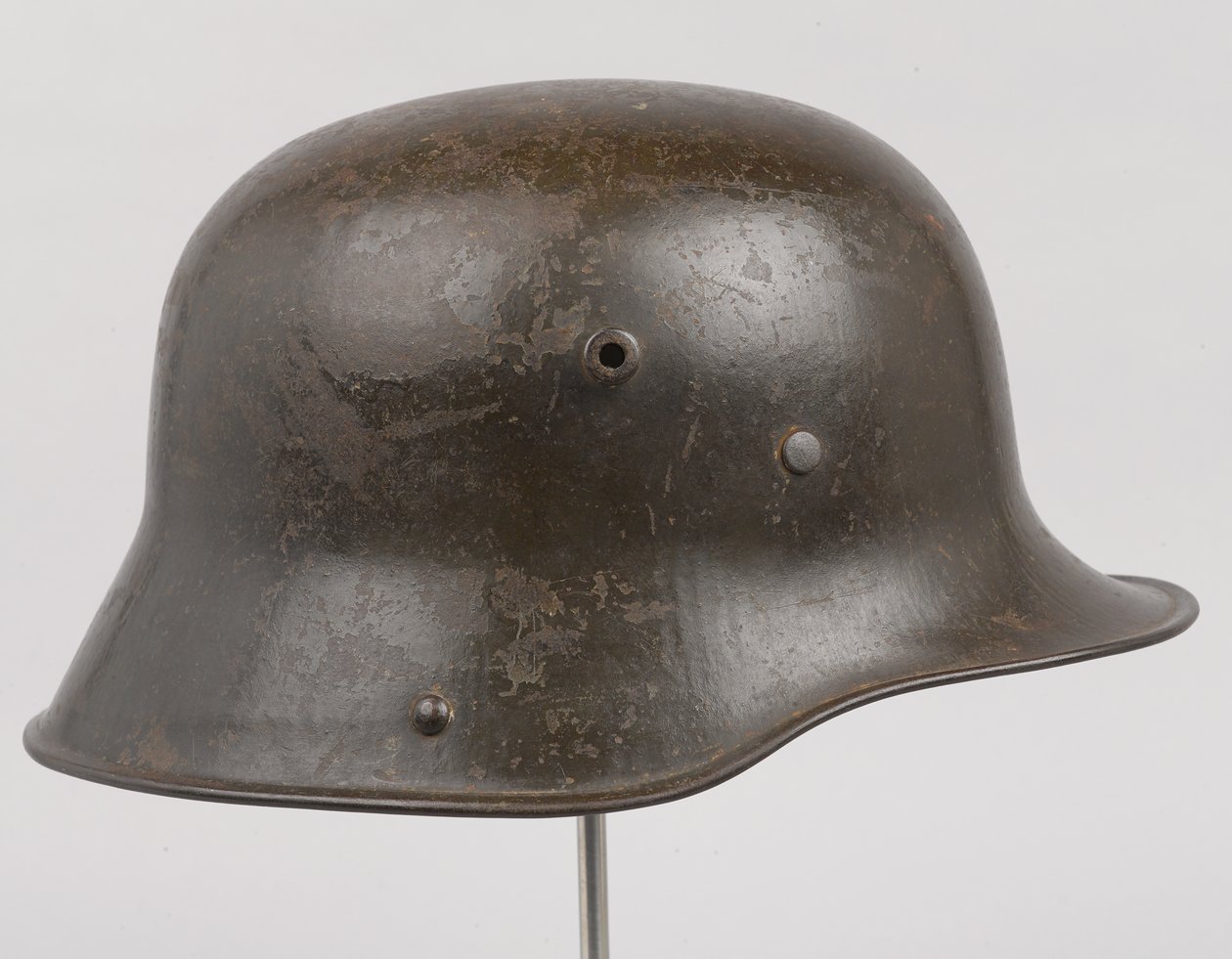 Capacete de aço alemão ou Stahlhelm, c.1916 (capacete) de German School