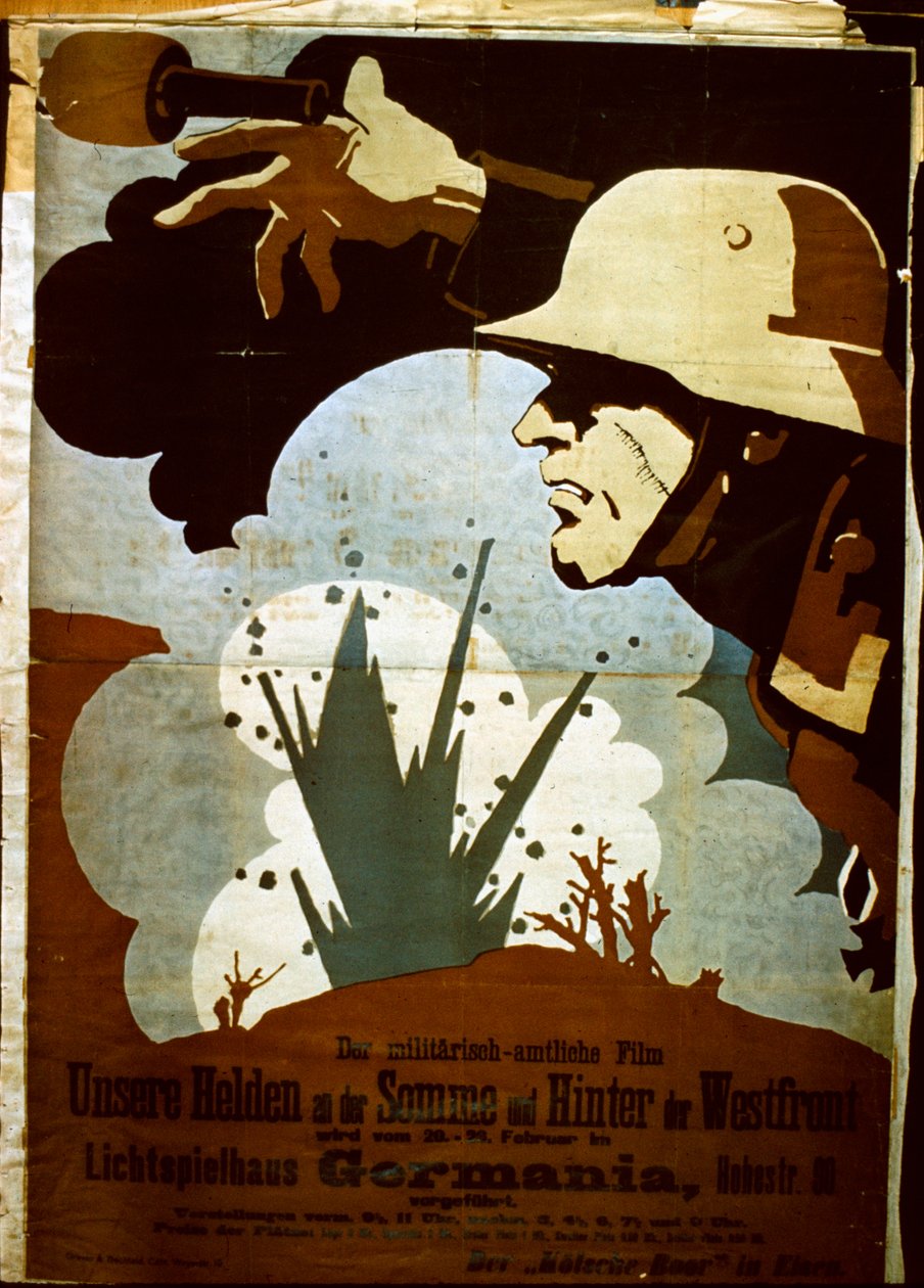 Cartaz de filme de guerra alemão de German School