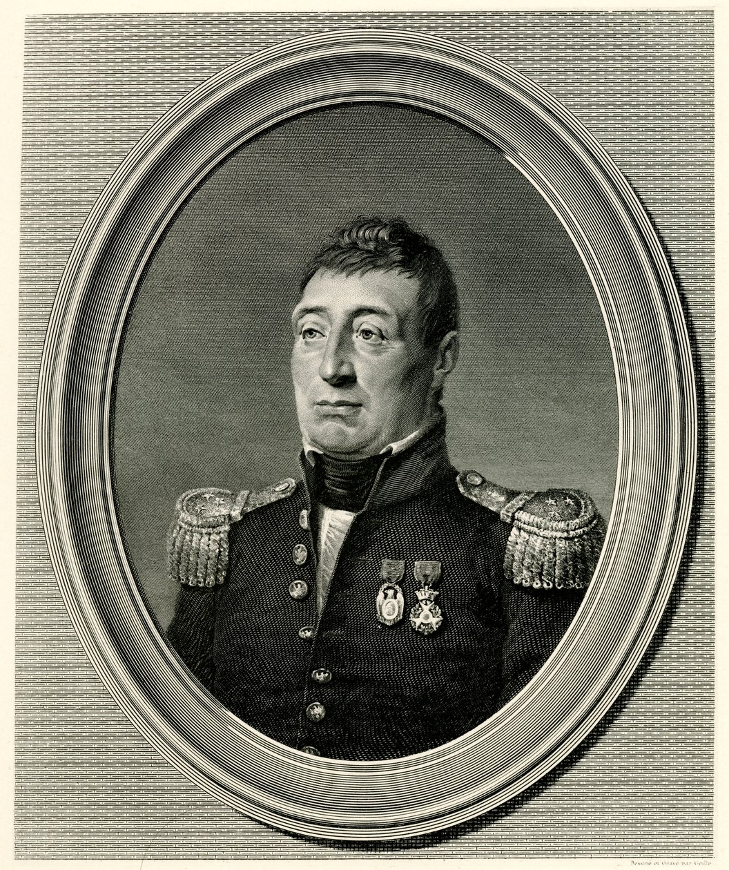 Gilbert du Motier, Marquês de Lafayette, 1884-90 (fototipo) de German School