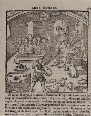 Sopro de vidro, de um Livro de Ofícios de German School