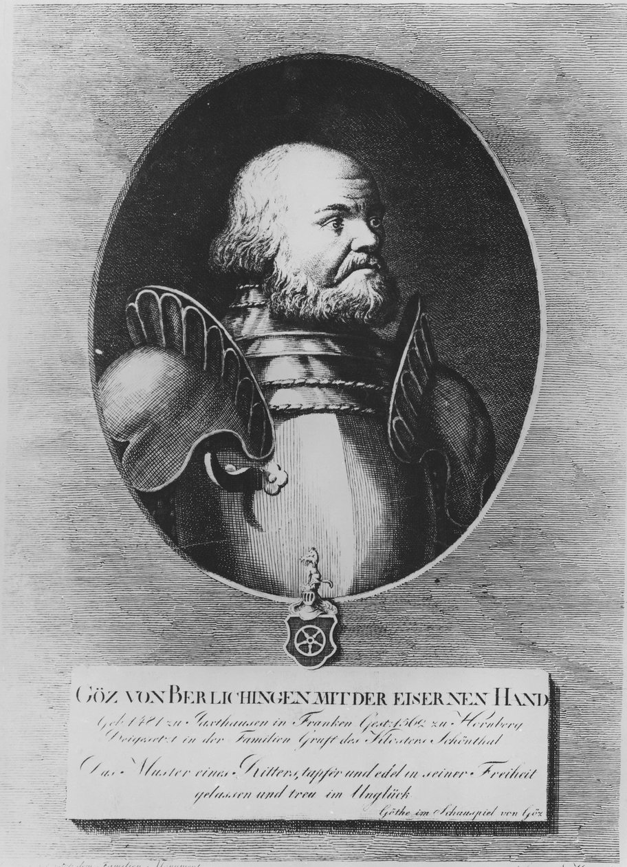 Götz von Berlichingen (gravura) de German School