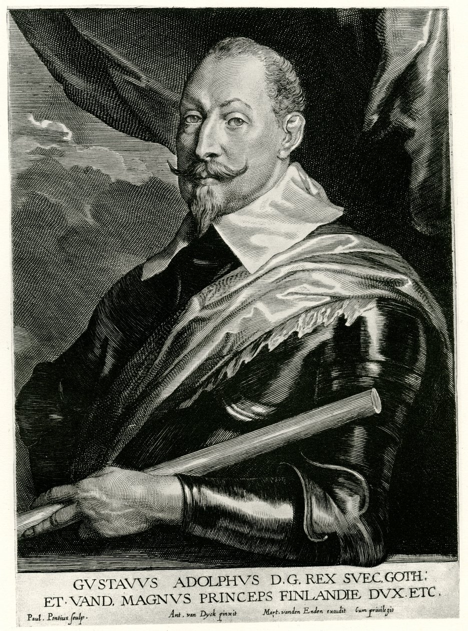 Gustav II Adolf, Rei da Suécia de German School