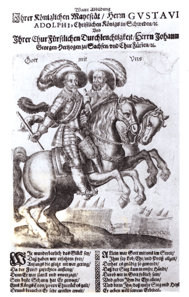 Gustavus Adolphus II (1594-1632) e Gustavus Adolphus IV (1778-1837), Reis da Suécia de German School